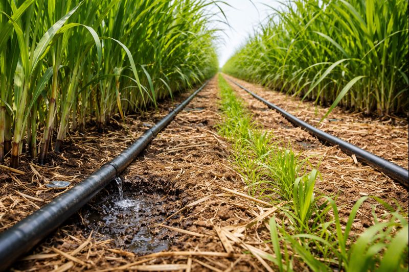 Drip Irrigation for Sugarcane