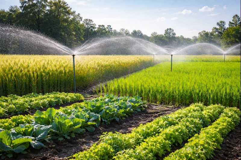Sprinkler Irrigation for Wheat